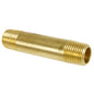  1/4" X 2-1/2" Solid Yellow Brass BR Nipple Extension 1200 PSI Maximum 117C2&1/2(Brass 1 4 X 2 1 2 Br Nipple Extension 117c2 1 2)
