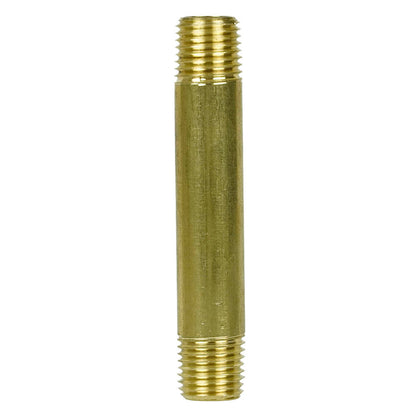  1/4" NPT X 3" Inch Long Solid Yellow Brass Nipple Extension 1200 PSI Max 117C3(Brass 1 4 X 3 In Nipple Extension 117c3)