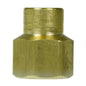  3/8" X 1/4" Yellow Brass Female To Female Coupling Reducer Pipe Fitting 119EE(Brass 3 8 X 1 4 F To F Reducer 119ee)