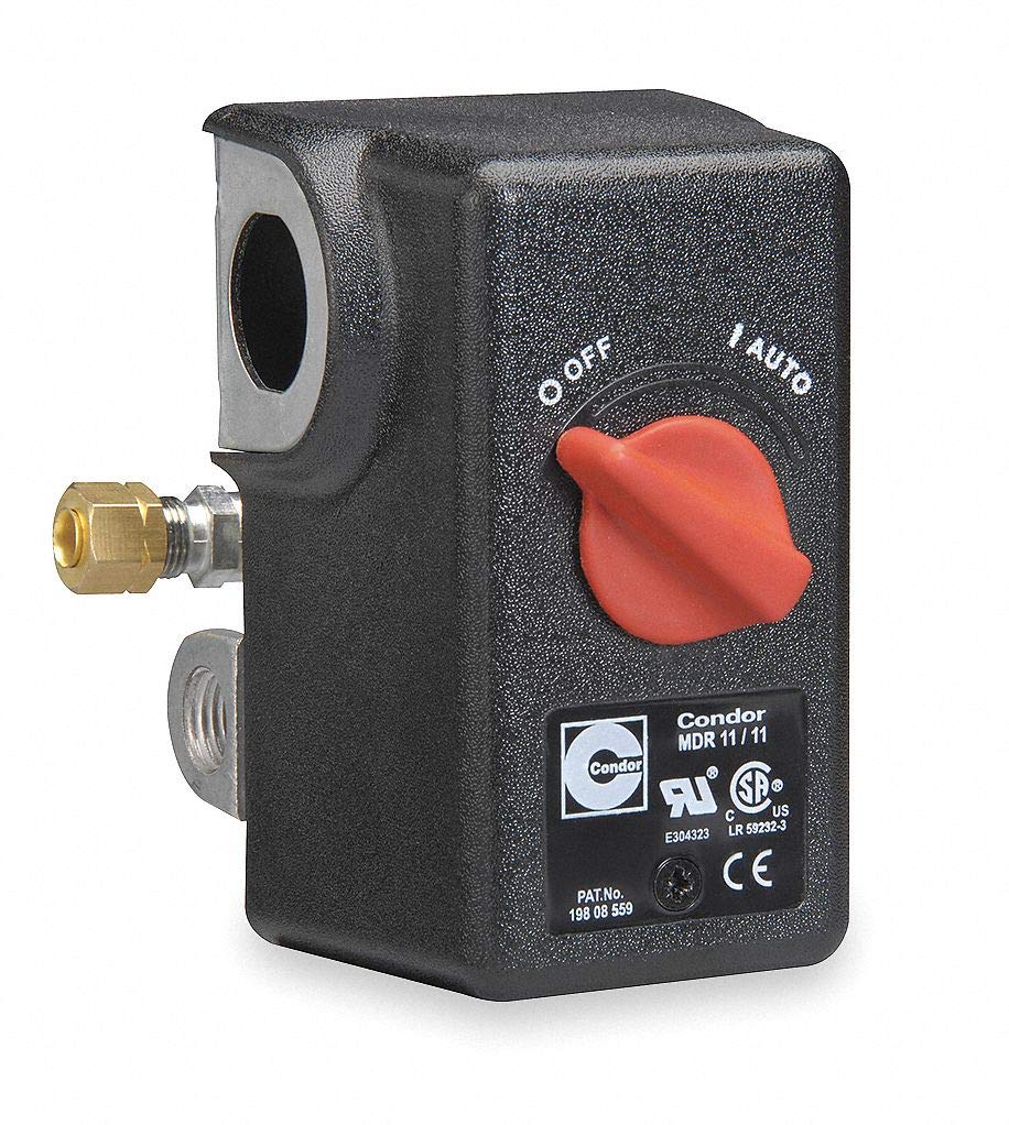  Condor 11KC2E Pressure Switch Control Valve 140-175PSI 4 Port 1/4" FNPT MDR11/11(Condor 11kc2e Pressure Switch Control Valve 140 175psi 4 Port 1 4 Fnpt Mdr11 11)