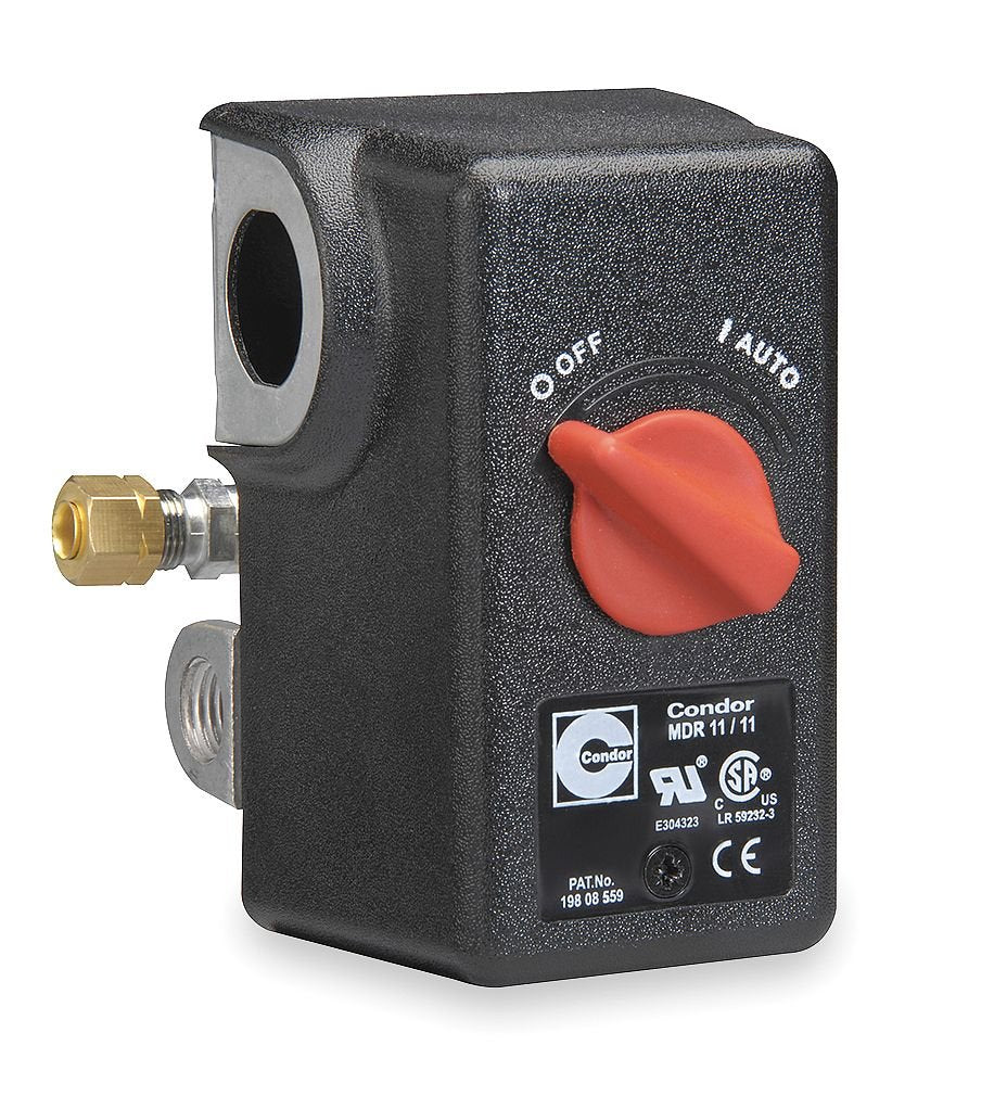  Condor 11LC2E Pressure Switch Control Valve 120-150PSI 4 Port 1/4" FNPT MDR11/11(Condor 11lc2e Pressure Switch Control Valve 120 150psi 4 Port 1 4 Fnpt Mdr11 11)