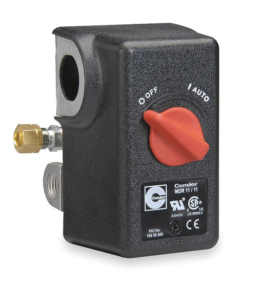  Condor 11LC2E Pressure Switch Control Valve 120-150PSI 4 Port 1/4" FNPT MDR11/11(Condor 11lc2e Pressure Switch Control Valve 120 150psi 4 Port 1 4 Fnpt Mdr11 11)