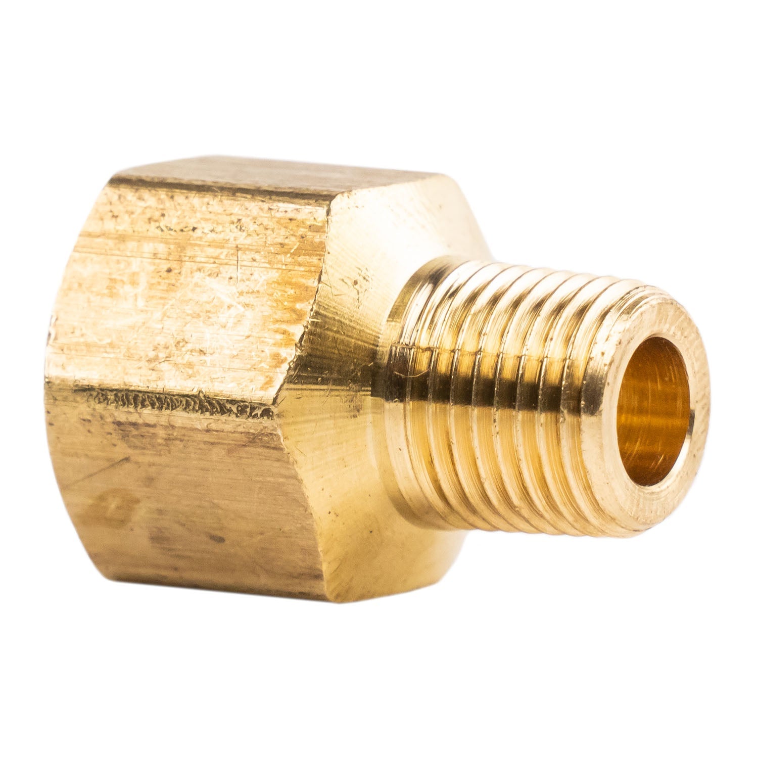  1/4" FNPT 1/8" MNPT Pipe Adapter Solid Brass Pressure Gauge Connector Extender 120RCA(1 4 Fnpt 1 8 Mnpt Pipe Adapter Solid Brass Pressure Gauge Connector Extender)
