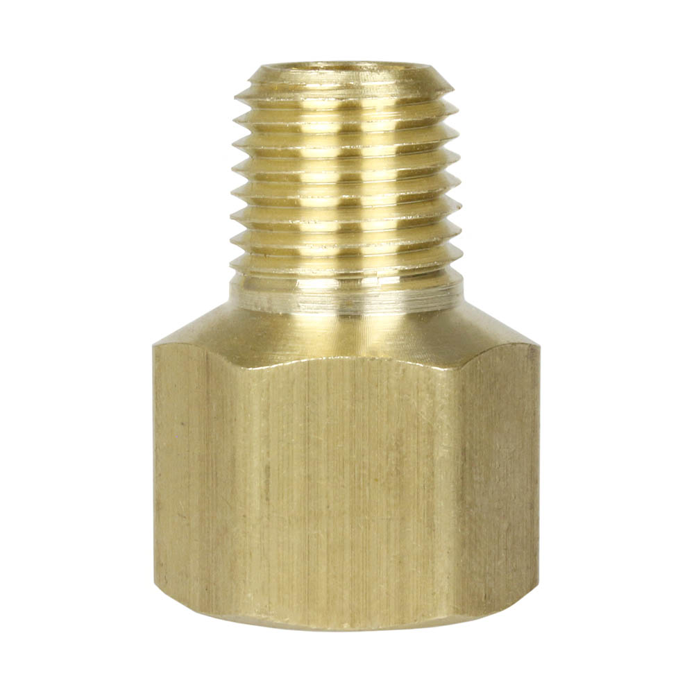  3/8" X 1/4" Female NPTF X Male NPTF Solid Brass Extension Adapter Pipe Fitting(Brass 3 8 X 1 4 Extender Adapter 120rec)