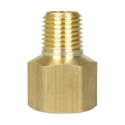  3/8" X 1/4" Female NPTF X Male NPTF Solid Brass Extension Adapter Pipe Fitting(Brass 3 8 X 1 4 Extender Adapter 120rec)