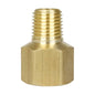  3/8" X 1/4" Female NPTF X Male NPTF Solid Brass Extension Adapter Pipe Fitting(Brass 3 8 X 1 4 Extender Adapter 120rec)