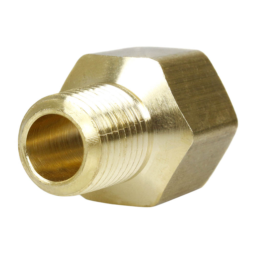  3/8" X 1/4" Female NPTF X Male NPTF Solid Brass Extension Adapter Pipe Fitting(Brass 3 8 X 1 4 Extender Adapter 120rec)