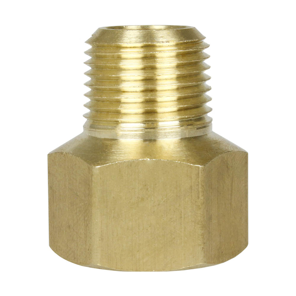  1/2" X 3/8" Female NPTF X Male NPTF Solid Brass Extension Adapter Pipe Fitting(Brass 1 2 X 3 8 Extender Adapter 120rfe)