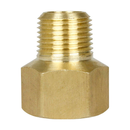  1/2" X 3/8" Female NPTF X Male NPTF Solid Brass Extension Adapter Pipe Fitting(Brass 1 2 X 3 8 Extender Adapter 120rfe)