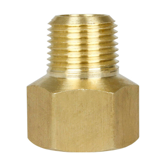  1/2" X 3/8" Female NPTF X Male NPTF Solid Brass Extension Adapter Pipe Fitting(Brass 1 2 X 3 8 Extender Adapter 120rfe)