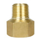  1/2" X 3/8" Female NPTF X Male NPTF Solid Brass Extension Adapter Pipe Fitting(Brass 1 2 X 3 8 Extender Adapter 120rfe)