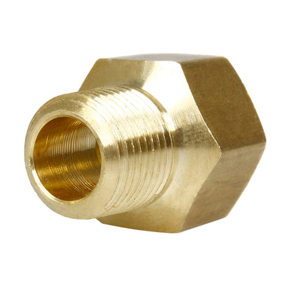  1/2" X 3/8" Female NPTF X Male NPTF Solid Brass Extension Adapter Pipe Fitting(Brass 1 2 X 3 8 Extender Adapter 120rfe)