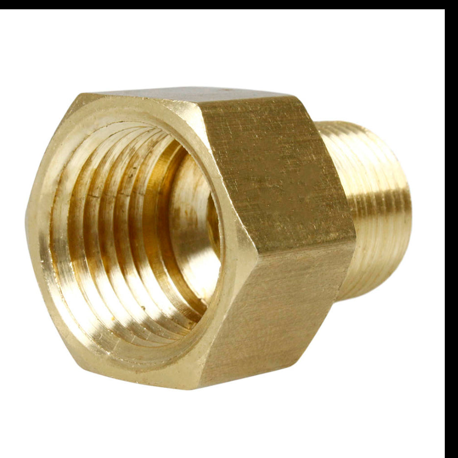  1/2" X 3/8" Female NPTF X Male NPTF Solid Brass Extension Adapter Pipe Fitting(Brass 1 2 X 3 8 Extender Adapter 120rfe)