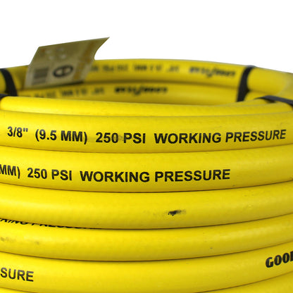  Goodyear Rubber Air Hose 50' Ft. X 3/8" In. 250 PSI Air Compressor Hose 12672(Goodyear 50 Ft X 3 8 In Rubber Air Hose 250 Psi Air Compressor Hose Yellow 12672)