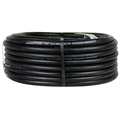  Goodyear 100' X 3/8" Rubber Air Hose 1/4" NPT 250 PSI USA Made 12760(Goodyear 100 X 3 8 Rubber Air Hose 250 Psi Usa Made 1 4 Npt Compressor Hose 1)