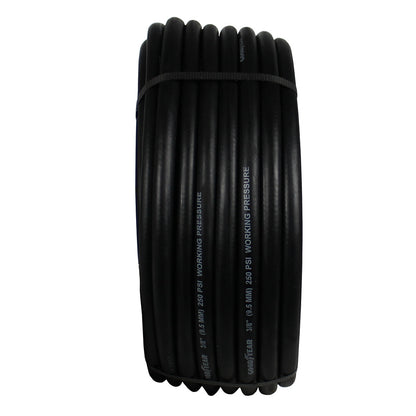  Goodyear 100' X 3/8" Rubber Air Hose 1/4" NPT 250 PSI USA Made 12760(Goodyear 100 X 3 8 Rubber Air Hose 250 Psi Usa Made 1 4 Npt Compressor Hose 1)