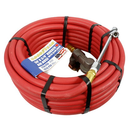  Goodyear Grip 50ft X 3/8in Rubber Air Hose Tire Chuck Universal Glad Hand 12920(Goodyear 50 X 3 8 Air Hose)