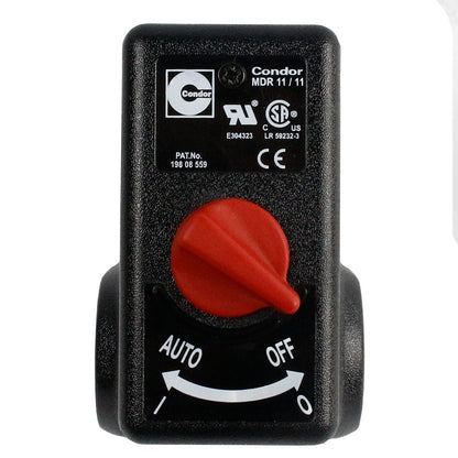  Condor 1/4" FNPT 4-Port Square Air Pressure Switch MDR 11 160/200 PSI 15WTZXADL(1 4 4 Port Square Npt 160 200 Psi)