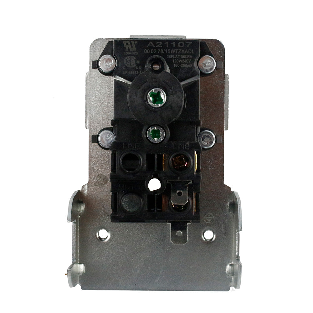  Condor 1/4" FNPT 4-Port Square Air Pressure Switch MDR 11 160/200 PSI 15WTZXADL(1 4 4 Port Square Npt 160 200 Psi)
