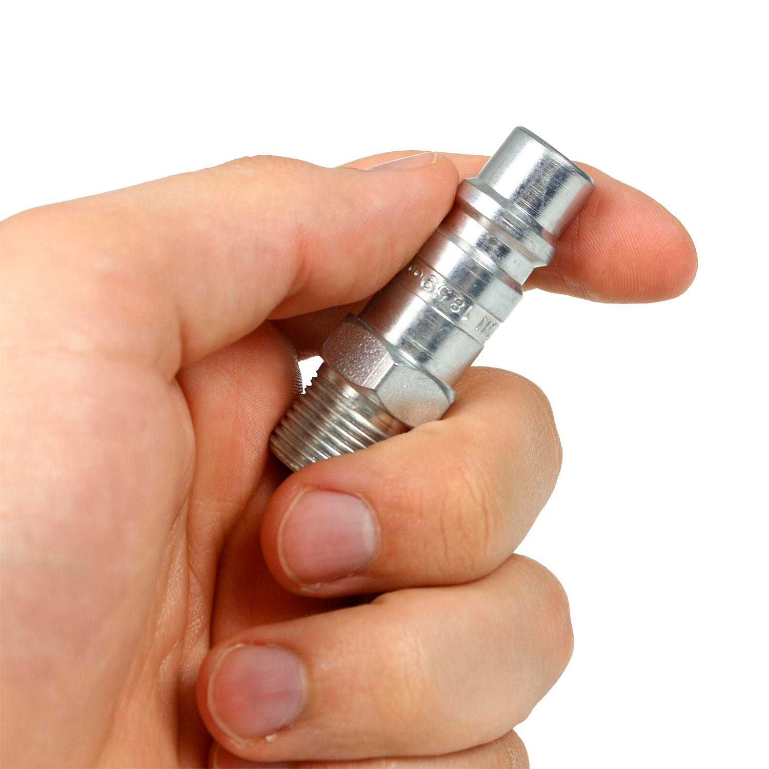  3/8" Male NPT X 1/2" Body Industrial Style Plug Steel Quick Release Milton G(3 8 Mnpt G Style Plug Hardened Steel 300 Psi Max Pressure 99 Scfm Milton 1859)