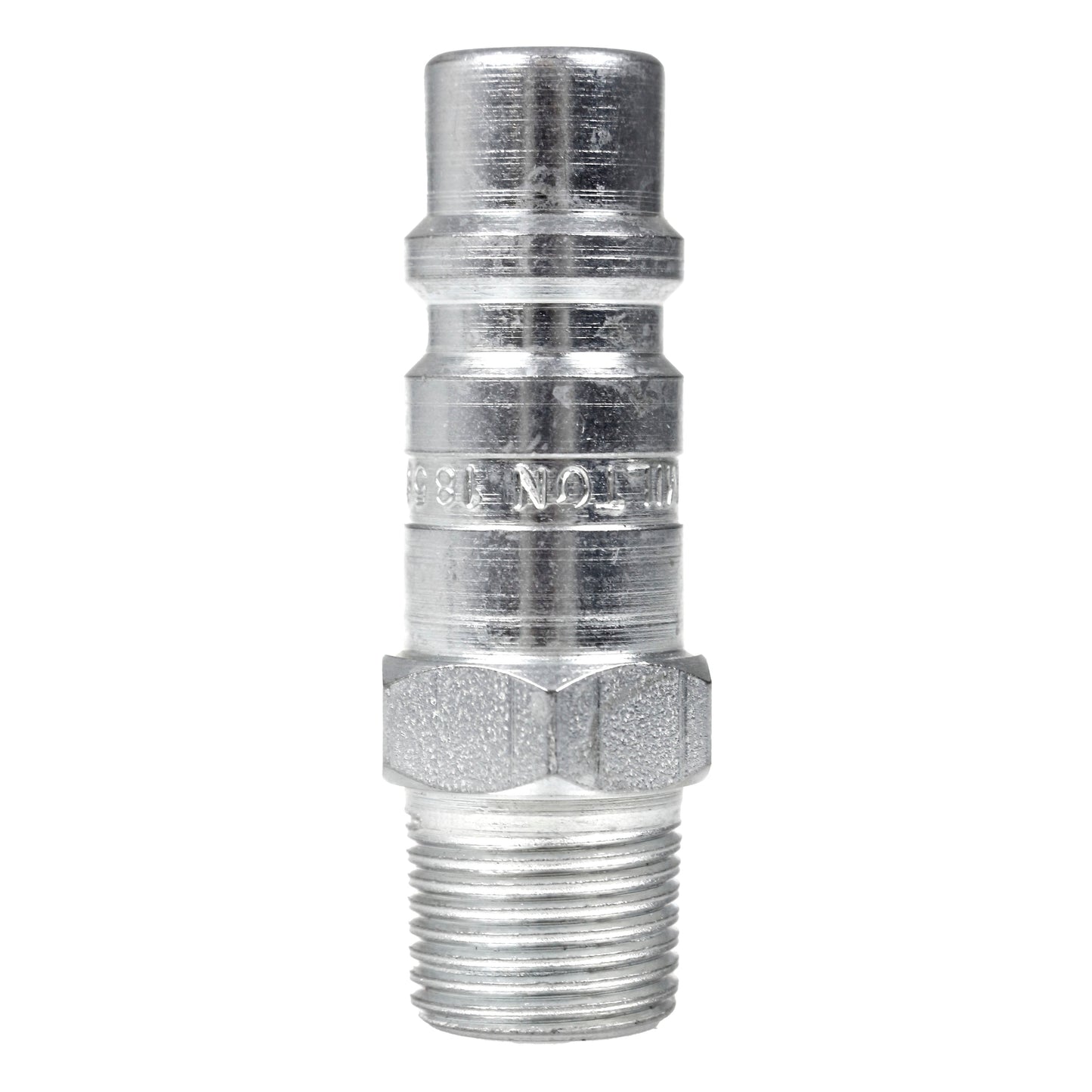 3/8" Male NPT X 1/2" Body Industrial Style Plug Steel Quick Release Milton G(3 8 Mnpt G Style Plug Hardened Steel 300 Psi Max Pressure 99 Scfm Milton 1859)