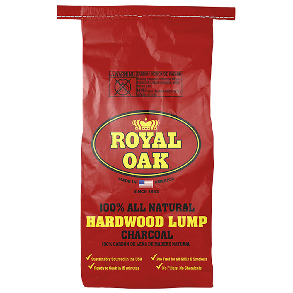  Royal Oak Lump Charcoal 100% All Natural American Oak Hickory Hardwood 15.4 Lbs(Royal Oak Lump Charcoal 100 All Natural American Oak Hickory Hardwood 15 4 Lbs)