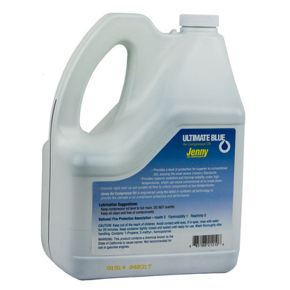  Air Compressor Oil 100% Synthetic 1 GA Gallon Jenny Ultimate Blue 105-1210(Air Compressor Oil 100 Synthetic 1 Ga Gallon Jenny Ultimate Blue 105 1210)