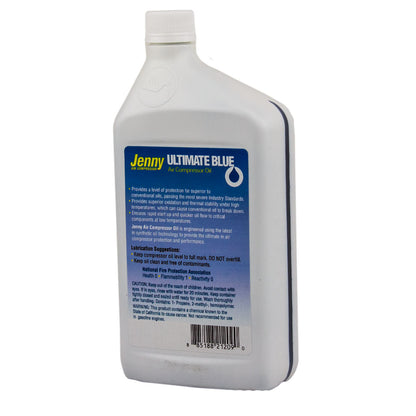  Air Compressor Oil 100% Synthetic 1 QT Quart Jenny Ultimate Blue 105-1209(Air Compressor Oil 100 Synthetic 1 Qt Quart Jenny Ultimate Blue 105 1209)
