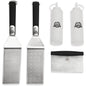  Pit Boss Deluxe 5 Piece Griddle Tool Set Accessories Kit Bottle Spatula Scraper(Pit Boss Griddle Accessory Tool Kit 20010)