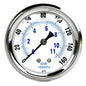  Liquid Filled 0-160 PSI Center Back Mount Air Pressure Gauge With 2.5" Face(Liquid Filled 0 160 Psi Center Back Mount Air Pressure Gauge With 2 5 Face)