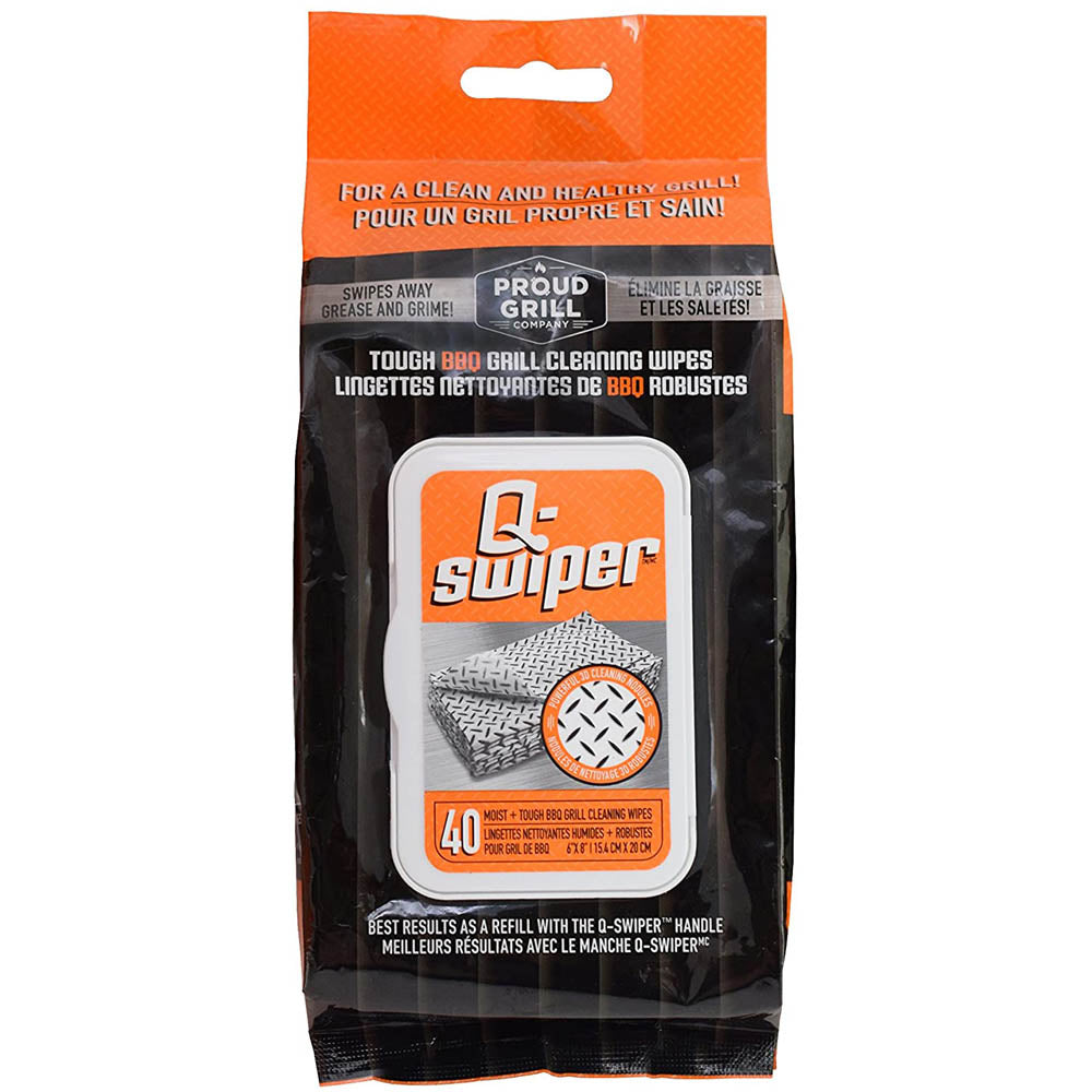  Q-Swiper BBQ Grill Cleaning Wipes 40 Count Pack Easy Grease Cleaning 2400C(Grill Cleaning Wipes 2400c)