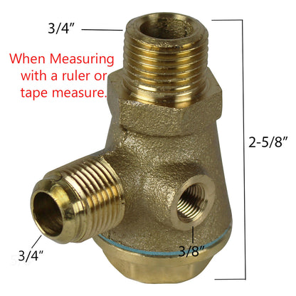  Puma 1/2 Male NPT Air Compressor Check Valve OEM Replacement2414025T(Puma 1 2 Male Npt Air Compressor Check Valve Oem Replacement 2414025t)
