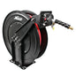  Milton 3/8" X 50' Steel Dual Arm Rubber Air Hose Reel Auto Retractable 2760-50D(Milton Steel Dual Arm Auto Retractable Hose Reel 3 8 X 50 Ft Rubber Air Hose 300 Max Psi 2760 50d)