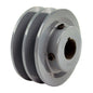  3.25" Cast Iron 7/8" Shaft Pulley Sheave Single 2 Groove V Style A Belt 4L(3 25 Cast Iron Dual Groove Pulley A Belt 4l Style For 7 8 Shaft)