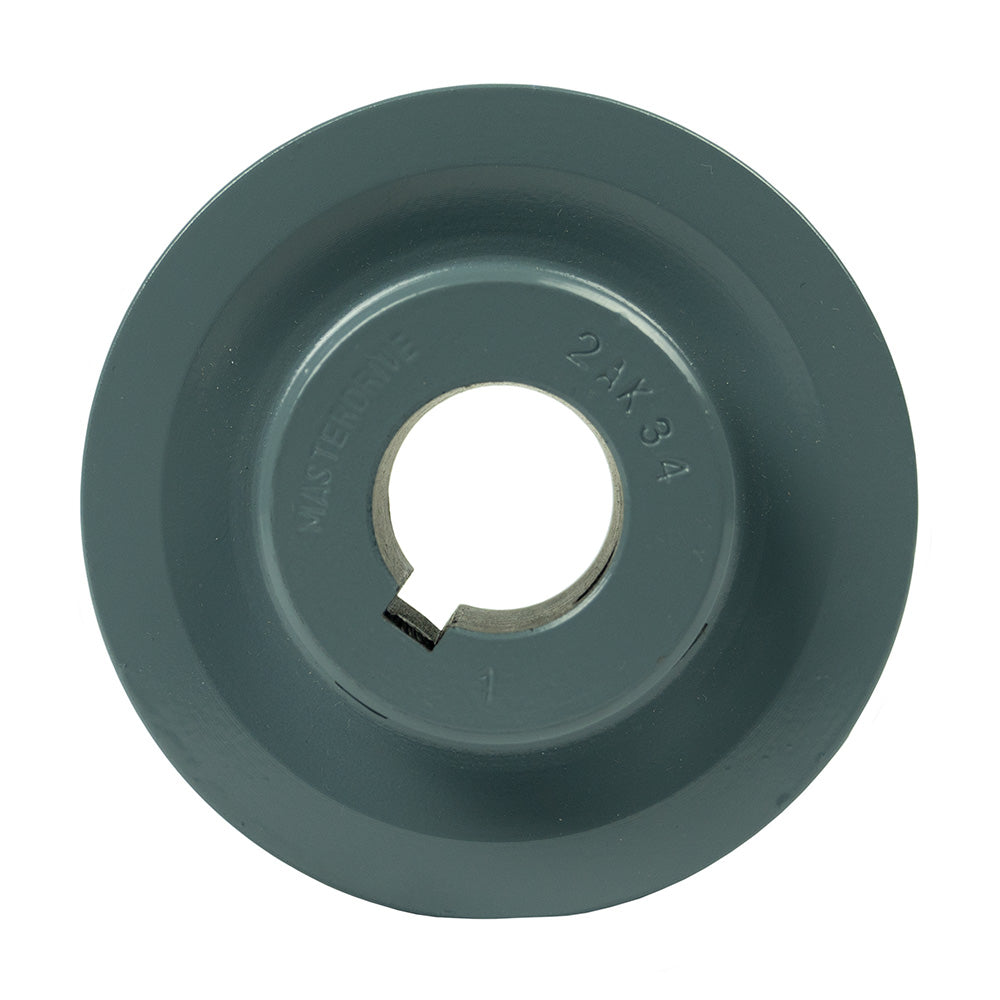  3.5" Cast Iron 1" Shaft Pulley Sheave Single 2 Groove V Style A Belt 4 L Piece(3 5 Cast Iron 1 Shaft Pulley Sheave Single 2 Groove V Style A Belt 4 L)