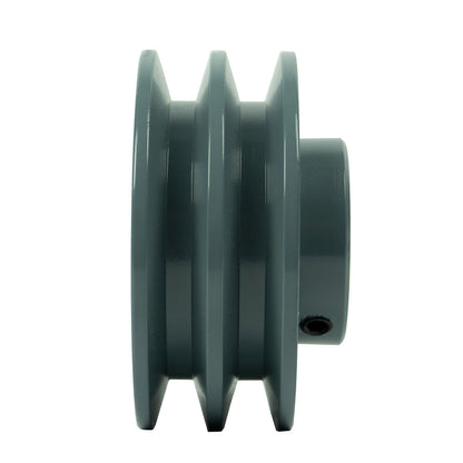  3.5" Cast Iron 3/4" Shaft Pulley Sheave Single 2 Groove V Style A Belt 4 L Piece(3 5 Cast Iron 3 4 Shaft Pulley Sheave Single 2 Groove V Style A Belt 4 L)