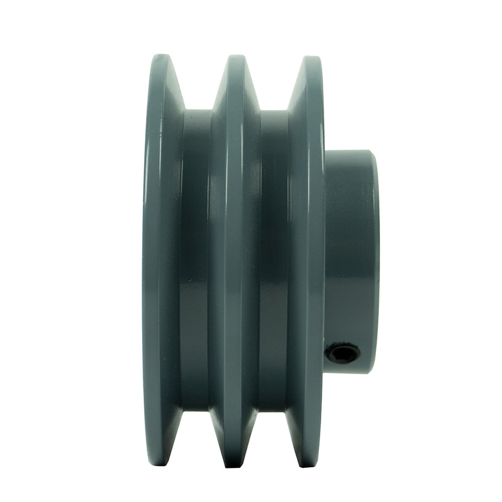  3.5" Cast Iron 1" Shaft Pulley Sheave Single 2 Groove V Style A Belt 4 L Piece(3 5 Cast Iron 1 Shaft Pulley Sheave Single 2 Groove V Style A Belt 4 L)