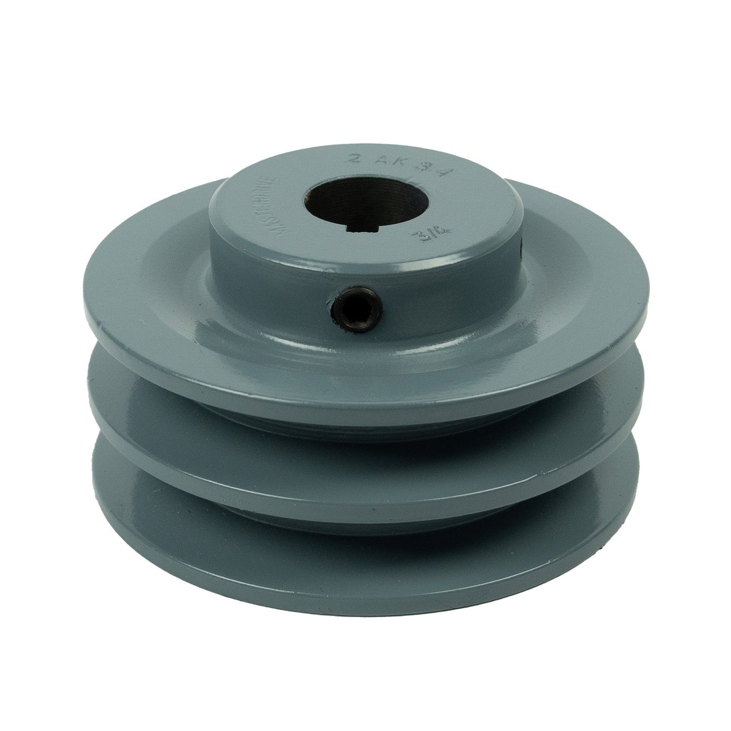  3.5" Cast Iron 3/4" Shaft Pulley Sheave Single 2 Groove V Style A Belt 4 L Piece(3 5 Cast Iron 3 4 Shaft Pulley Sheave Single 2 Groove V Style A Belt 4 L)