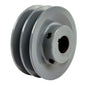  Cast Iron 3.75" Dual Groove Belt A Section 4L Pulley W/ 7/8" Sheave Bushing(3 75 Cast Iron Dual Groove Pulley A Belt 4l Style For 7 8 Shaft)