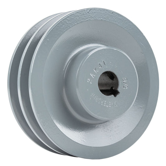  Masterdive Cast Iron 4" Dual Groove Belt A Section 4L Pulley With 5/8 " Sheave Bushing 2AK41-5/8(4 Cast Iron 5 8 Shaft Pulley Sheave Single 2 Groove V Style A Belt 4l)
