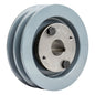  2AK46H Cast Iron 4.5" Dual Groove Pulley 2 Belt A Section 4L With 7/8" Sheave Bushing(4 5 2 Piece Cast Iron Dual Groove Pulley A Belt 4l Style With 7 8 Bore H Bushing 2ak46h)