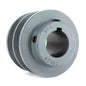  Cast Iron 3" Dual Groove Pulley Belt B Section 5L Fits 1-1/8" Shaft 2BK28(3 Cast Iron Dual Groove Pulley B Belt 5l Style For 1 1 8 Shaft)