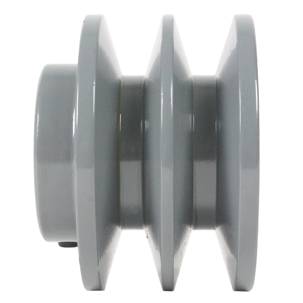  Cast Iron 3" Single Dual Groove V Style Belt B Section 5L Pulley For 5/8" Shaft 2BK28-5/8(2bk28 5 8)