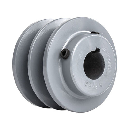  Cast Iron 3" Dual Groove Pulley V Style Belt B Section 5 Fits 7/8" Shaft 2BK28(3 Cast Iron 7 8 Shaft Pulley Sheave Single 2 Groove V Style B Belt 5l New)