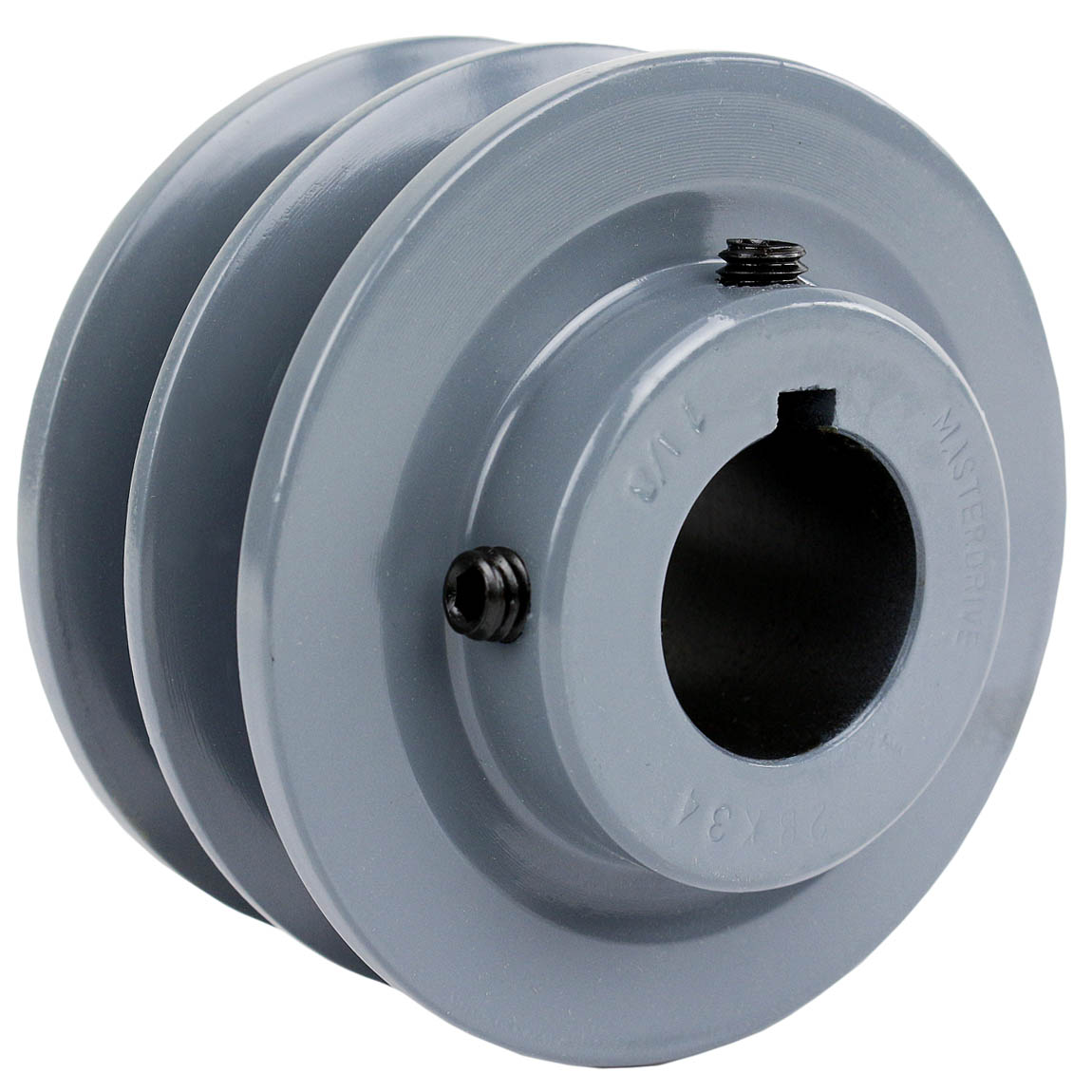  Cast Iron 3.5 " Dual Groove Pulley Belt B Section 5L Shaft For 1-1/8 " Shaft 2BK34(3 5 Cast Iron 1 1 8 Shaft Pulley Sheave Dual 2 Groove V Style B Belt 5l New)