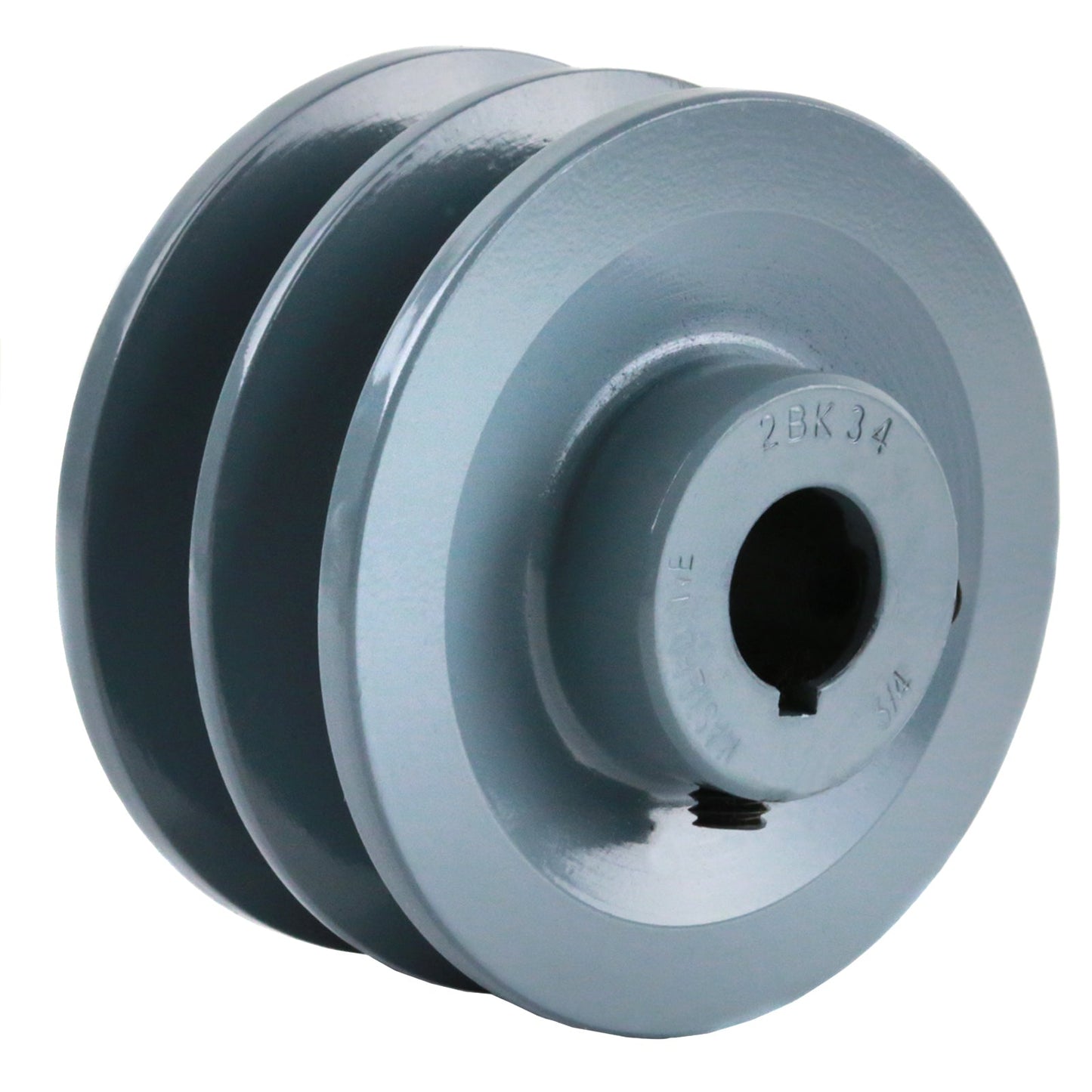  Cast Iron 3.5 " Dual Groove Belt B Section 5L Shaft Pulley With 3/4 " Sheave(3 5 Cast Iron Dual Groove Pulley B Belt 5l Style For 3 4 Shaft)