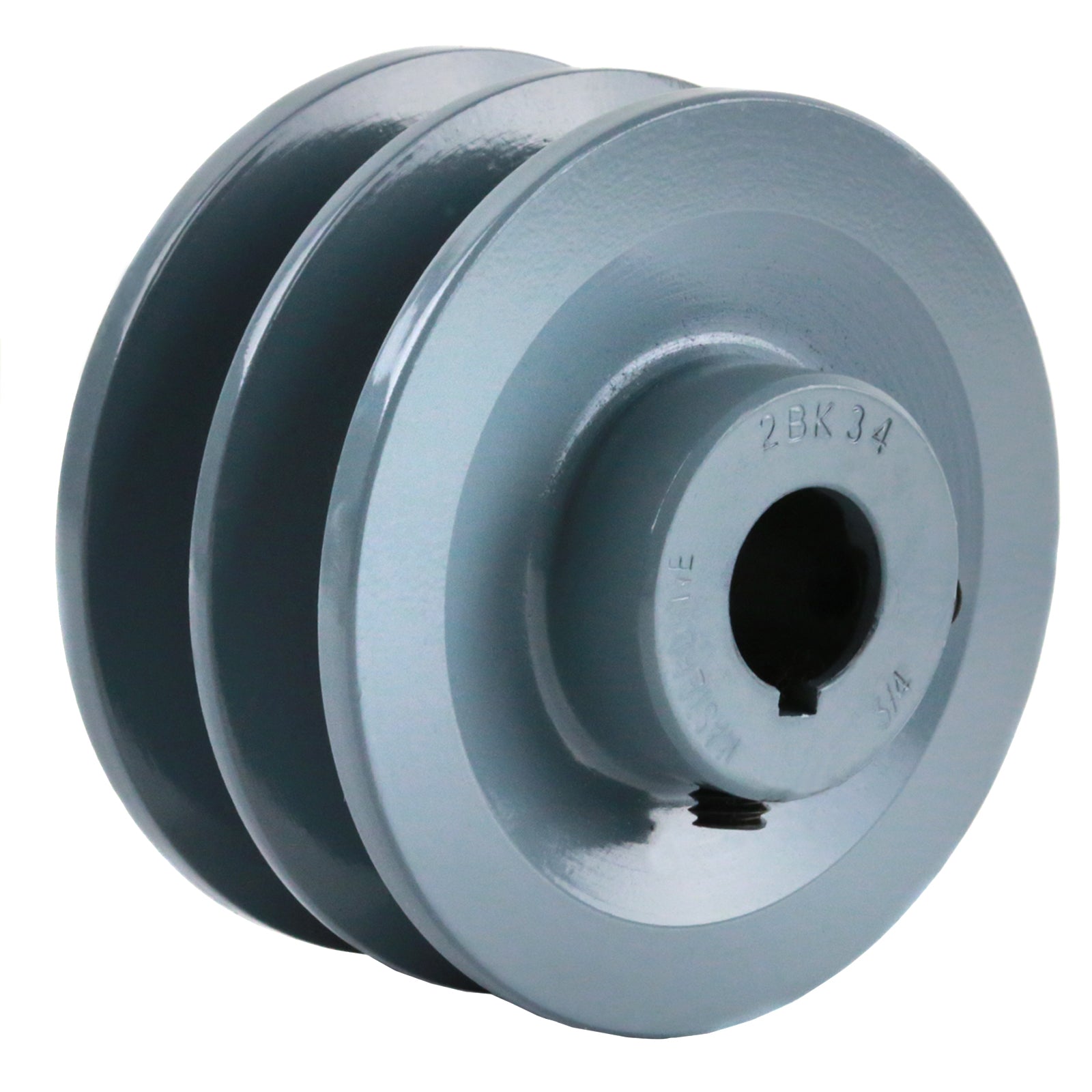  Cast Iron 3.5 " Dual Groove Belt B Section 5L Shaft Pulley With 3/4 " Sheave(3 5 Cast Iron Dual Groove Pulley B Belt 5l Style For 3 4 Shaft)