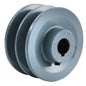  Cast Iron 3.5 " Dual Groove Belt B Section 5L Shaft Pulley With 3/4 " Sheave(3 5 Cast Iron Dual Groove Pulley B Belt 5l Style For 3 4 Shaft)
