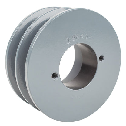  2BK40H Cast Iron 4" Dual Groove Pulley 2 Belt B Section 5L With 1-1/4" Sheave Bushing(2bk40h Cast Iron 4 Dual Groove Pulley 2 Belt B Section 5l With 1 1 4 Sheave Bushing)