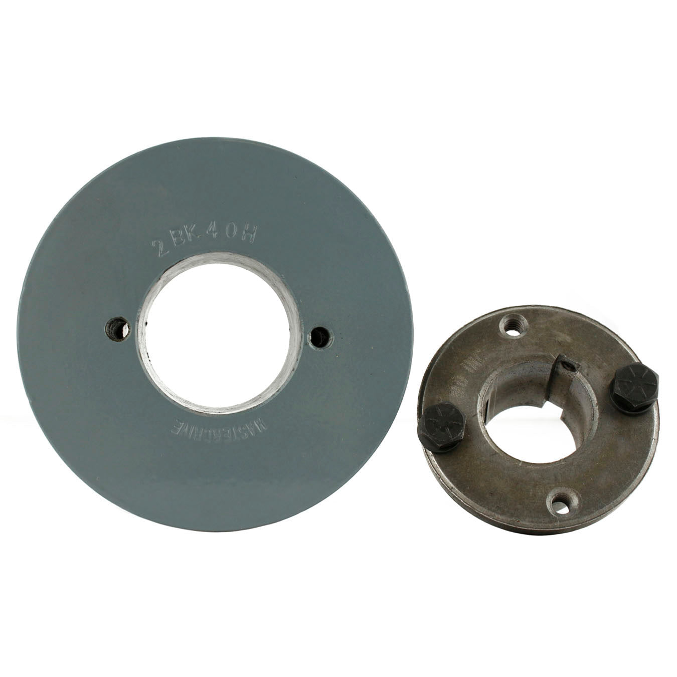  2BK40H Cast Iron 4 " Dual Groove Pulley 2 Belt B Section 5L With 1-3/8" Sheave Bushing(4 Cast Iron Dual Groove Pulley B Belt 5l Style With 1 3 8 Bore H Bushing)